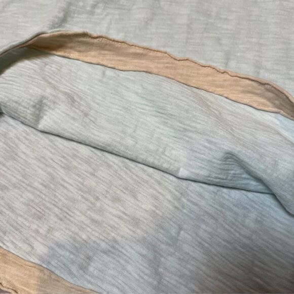 True Grit Young and Free Men's Burnout Slub Button Polo Light Blue M - Picture 4 of 14